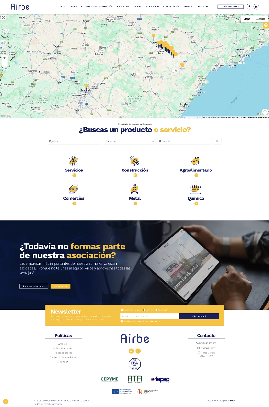 página web corporativa Teruel