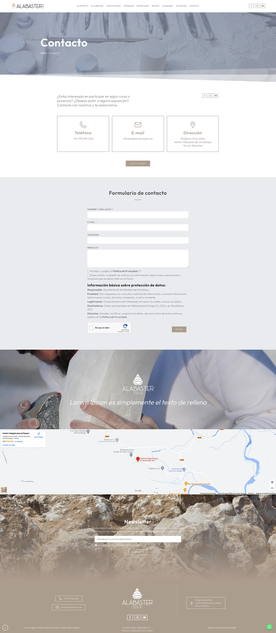 página web corporativa Teruel