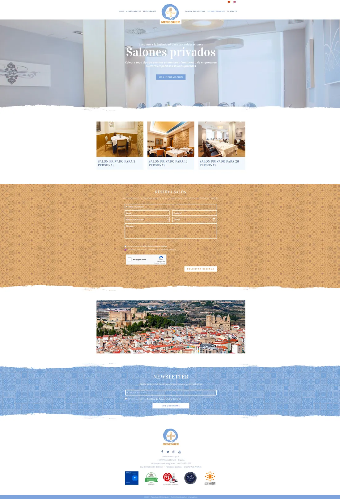 página web corporativa Teruel