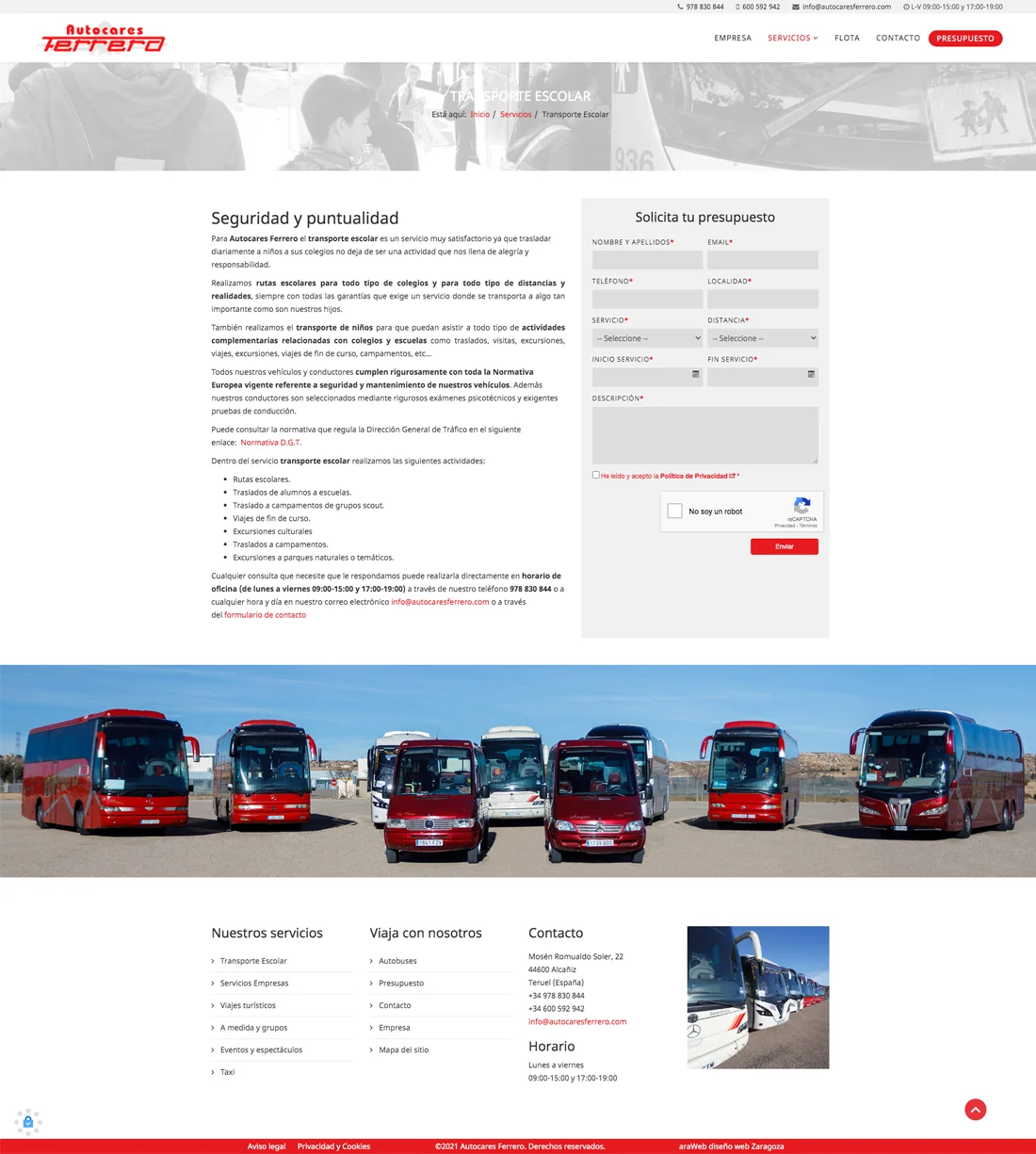 página web corporativa Teruel