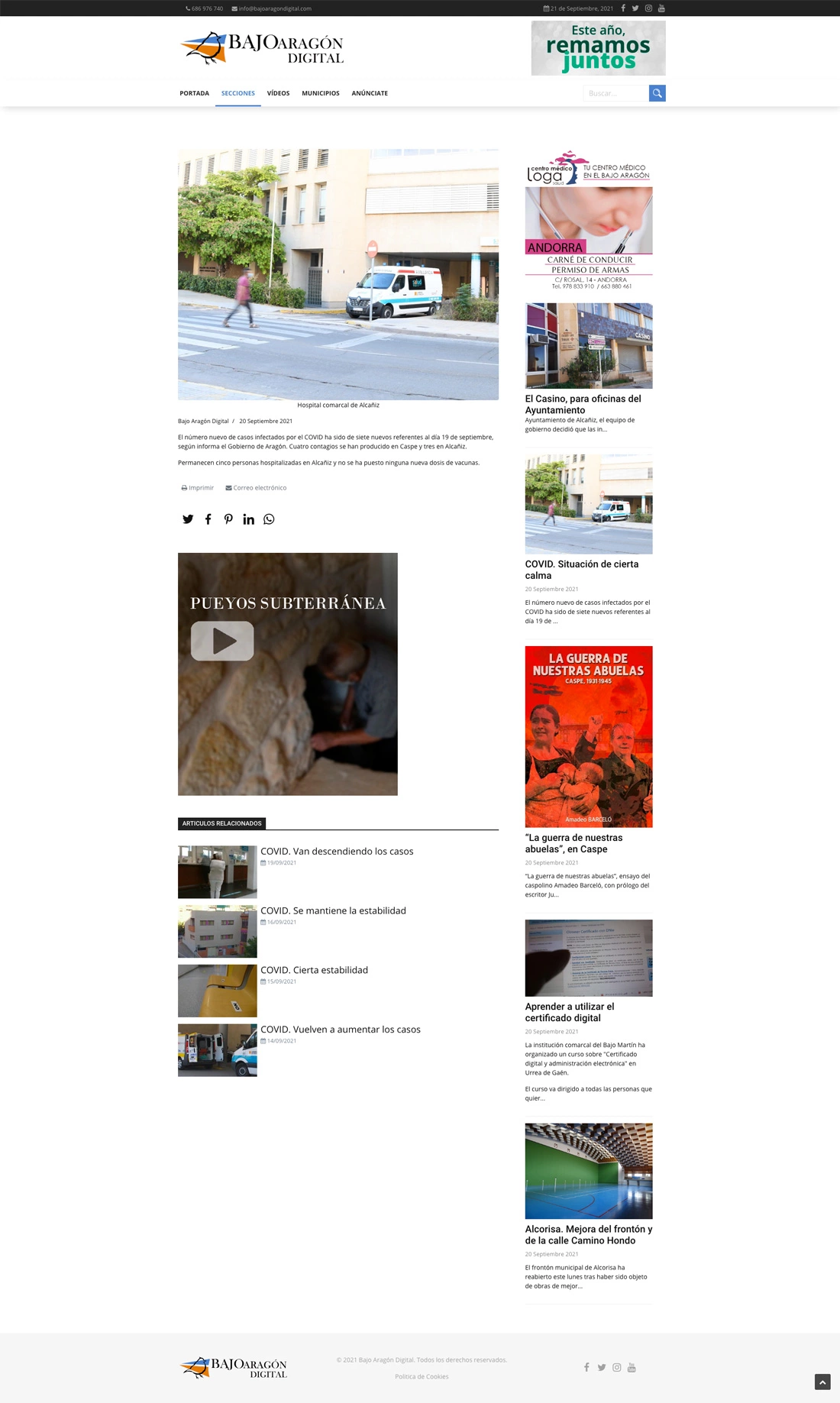 página web corporativa Teruel