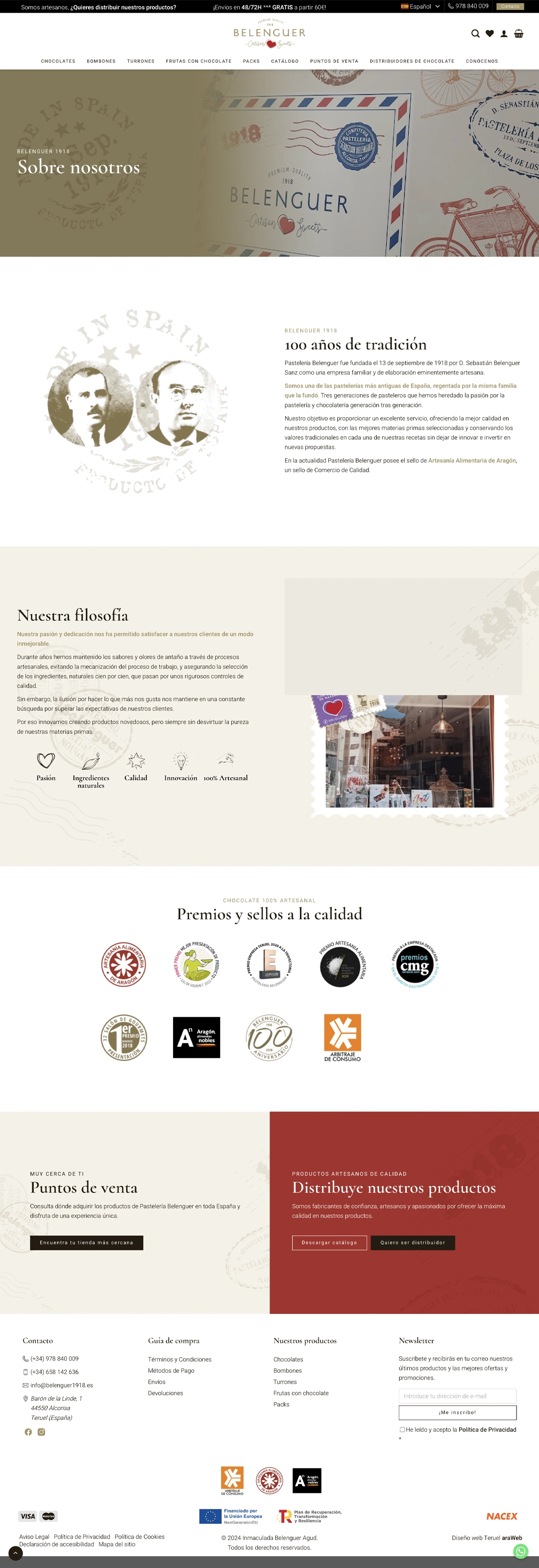 página web corporativa Teruel