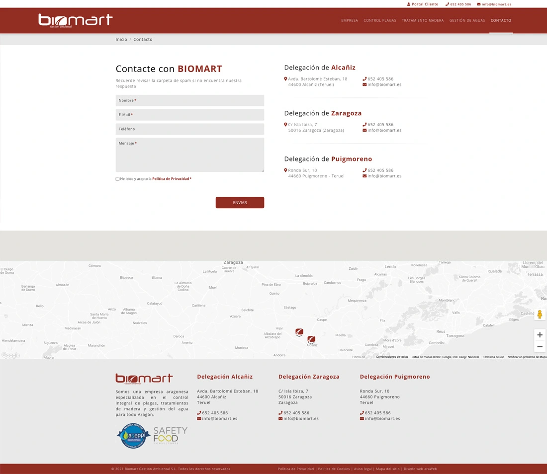 diseño web empresa Teruel
