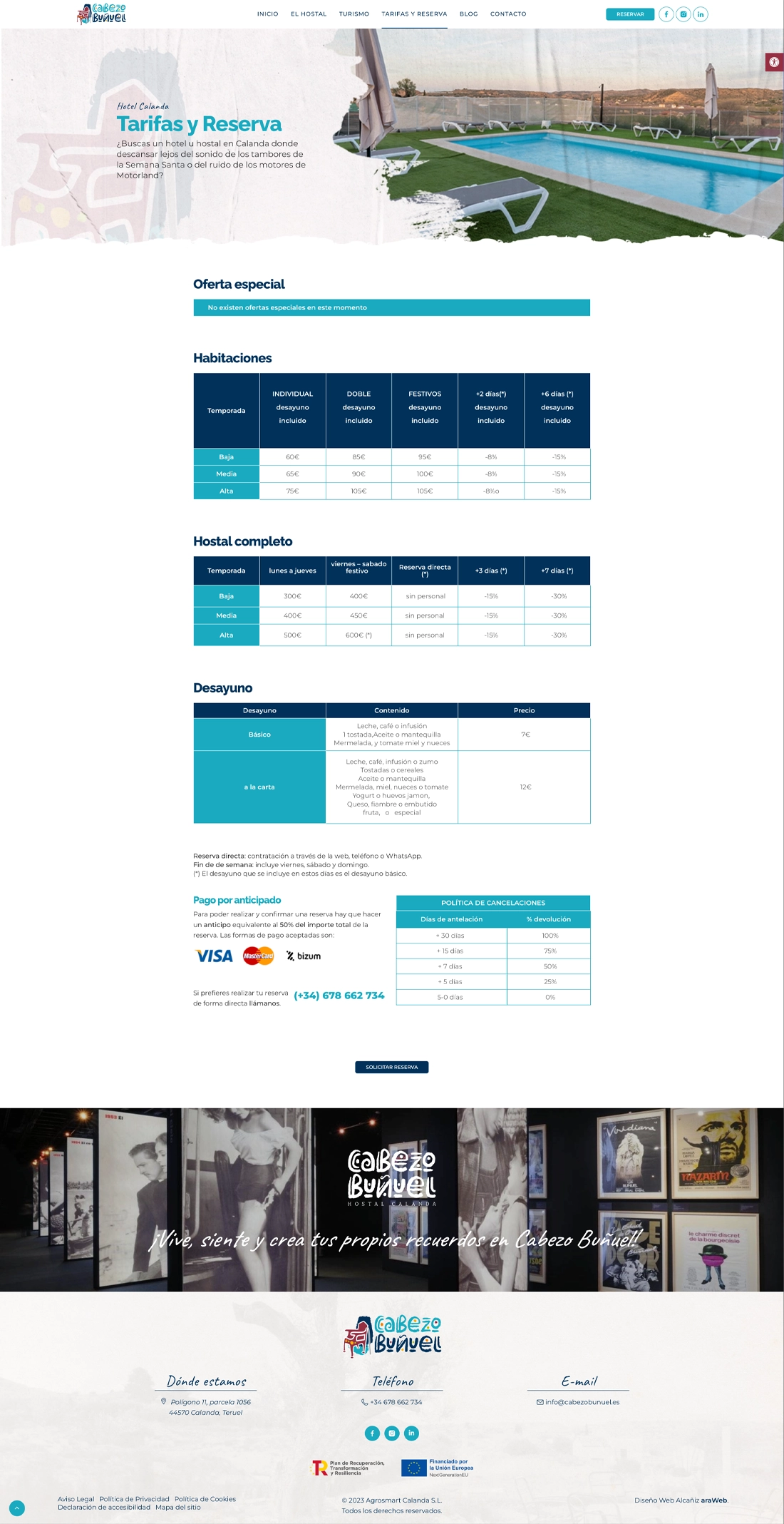 página web corporativa Teruel