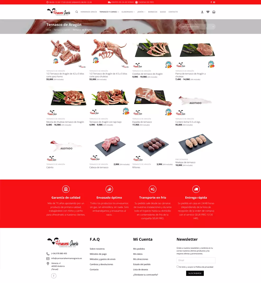 página web corporativa Teruel