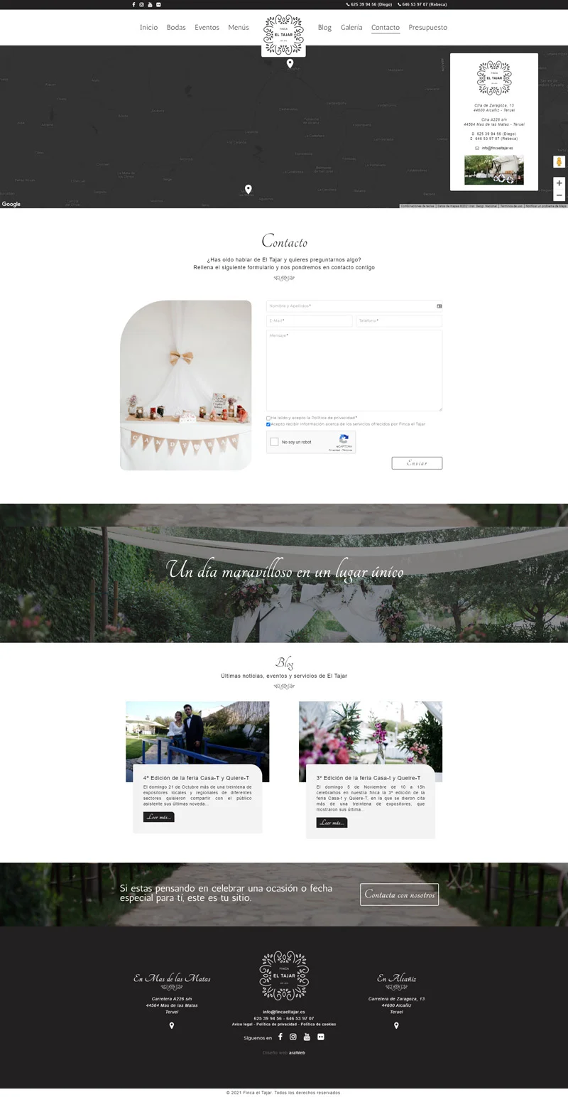 página web corporativa Teruel