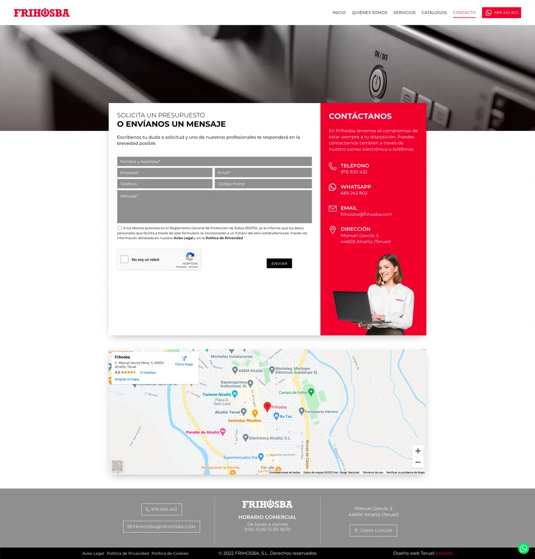 diseño web empresa Teruel