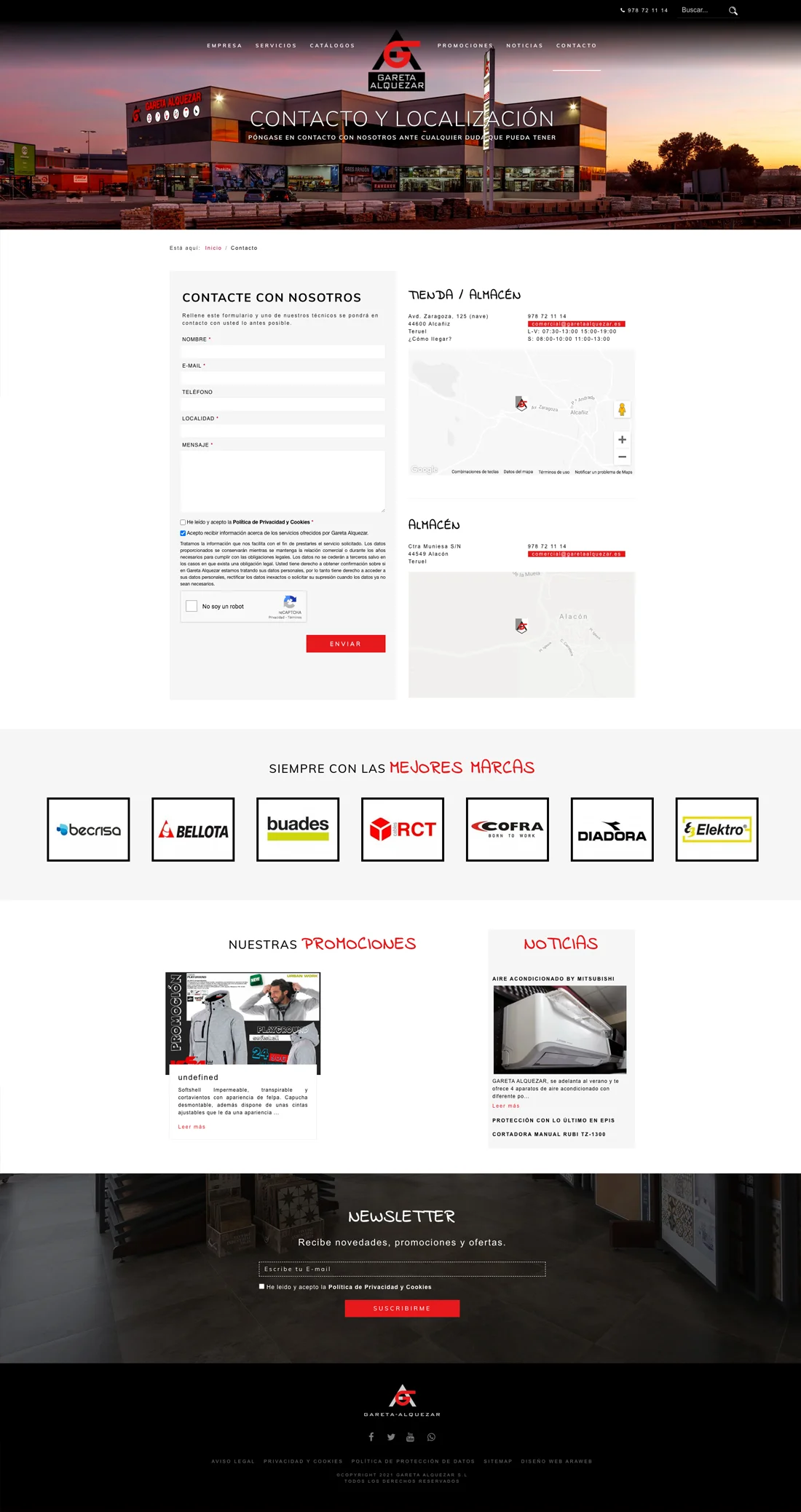 diseño web empresa Teruel