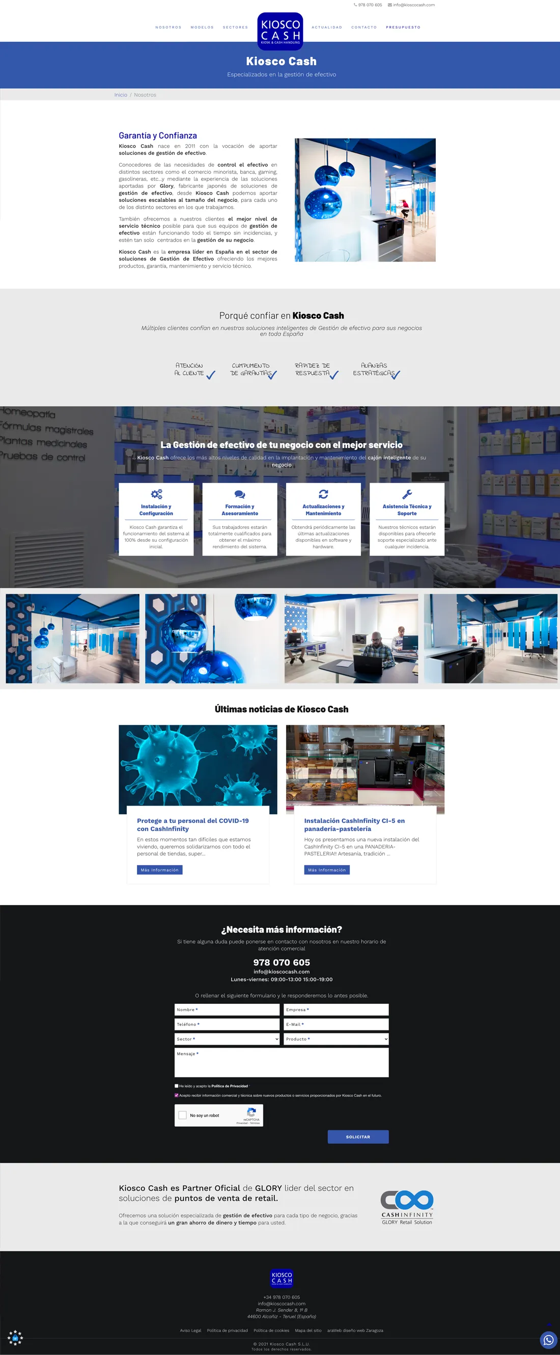página web corporativa Teruel