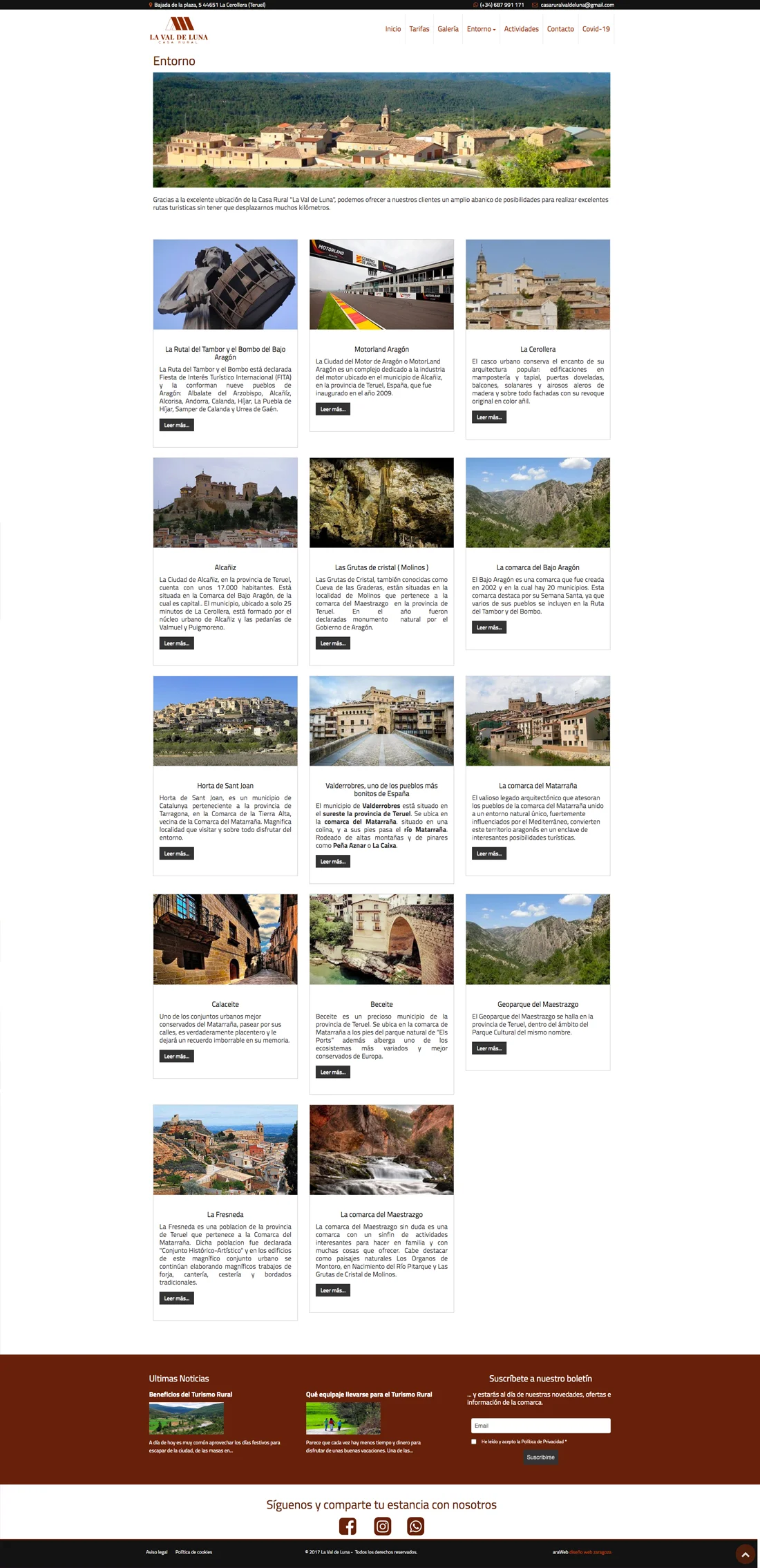 página web corporativa Teruel