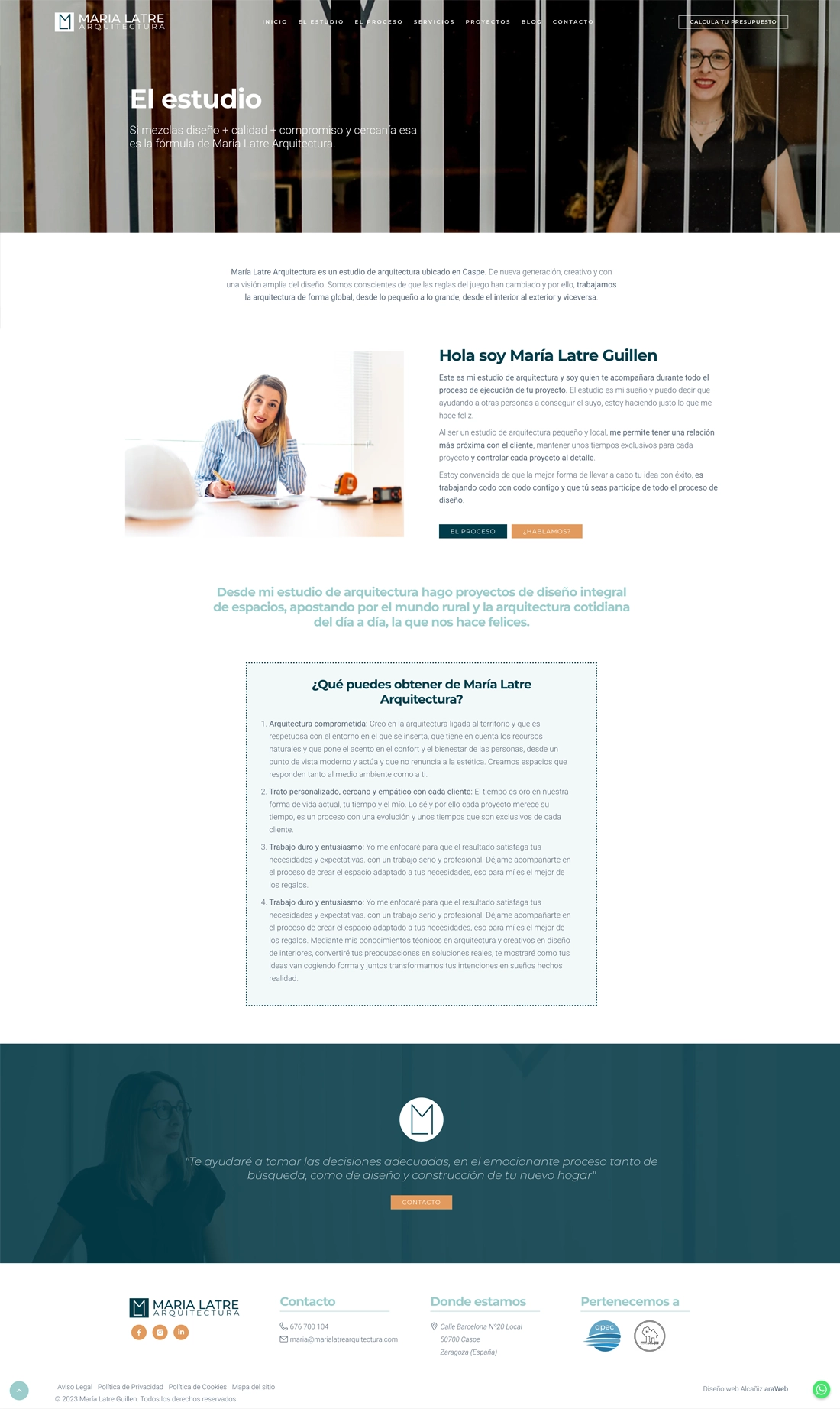 página web corporativa Teruel