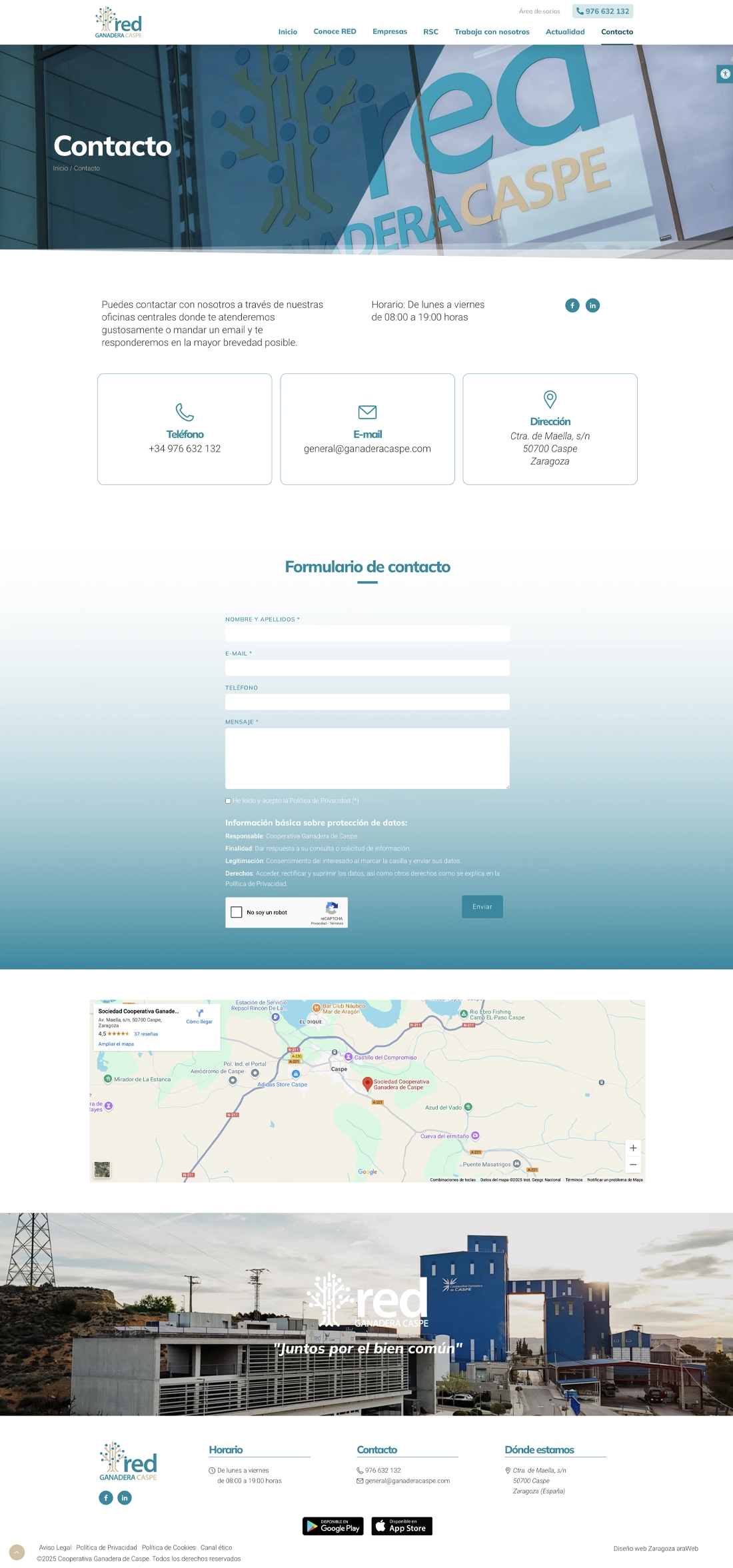 página web corporativa Teruel