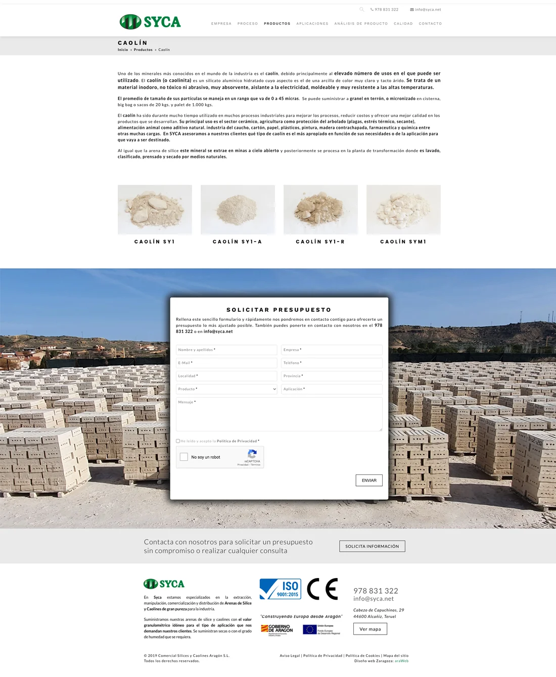 página web corporativa Teruel