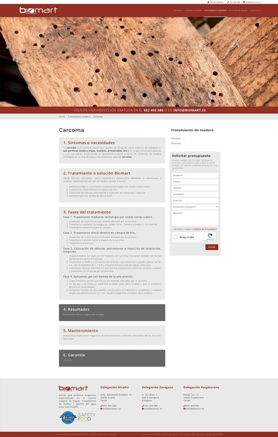página web corporativa Teruel